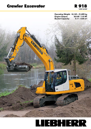 क्रॉलर एक्सकेवेटर Liebherr R 918