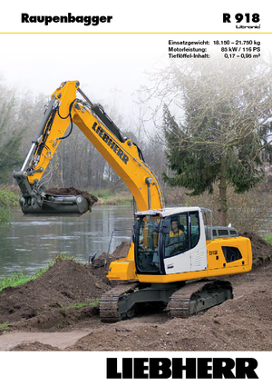 क्रॉलर एक्सकेवेटर Liebherr R 918