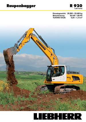 क्रॉलर एक्सकेवेटर Liebherr R 920