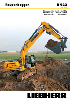 क्रॉलर एक्सकेवेटर Liebherr R 922