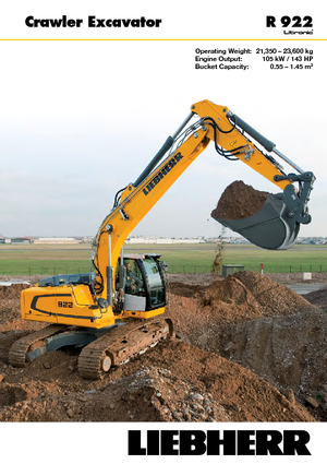 क्रॉलर एक्सकेवेटर Liebherr R 922