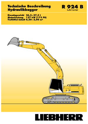क्रॉलर एक्सकेवेटर Liebherr R 924 B Litronic HDSL