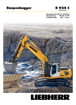 क्रॉलर एक्सकेवेटर Liebherr R 924 C Litronic HDSL