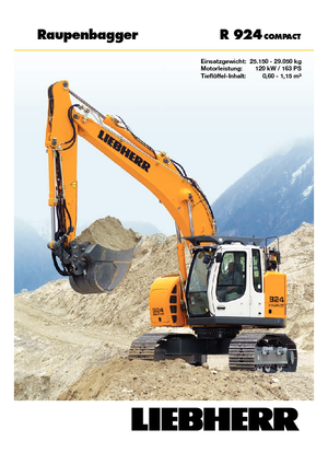 क्रॉलर एक्सकेवेटर Liebherr R 924 Compact