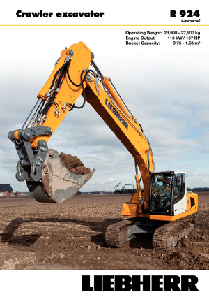क्रॉलर एक्सकेवेटर Liebherr R 924