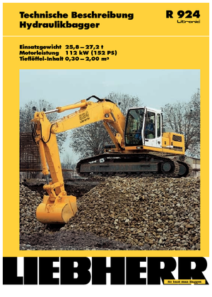 क्रॉलर एक्सकेवेटर Liebherr R 924 Litronic HD-SL