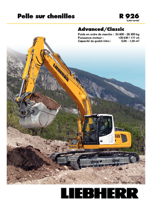 क्रॉलर एक्सकेवेटर Liebherr R 926 Classic