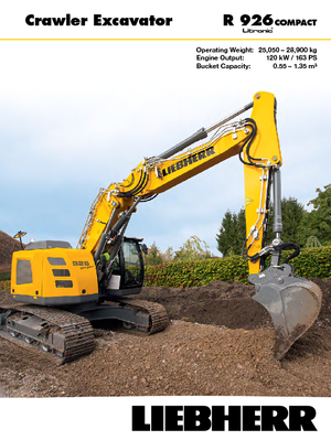 क्रॉलर एक्सकेवेटर Liebherr R 926 Compact