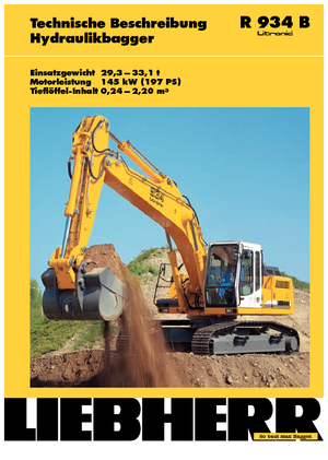 क्रॉलर एक्सकेवेटर Liebherr R 934 B Litronic HDS