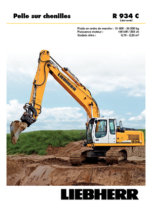 क्रॉलर एक्सकेवेटर Liebherr R 934 C Litronic