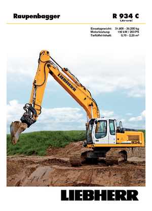 क्रॉलर एक्सकेवेटर Liebherr R 934 C Litronic