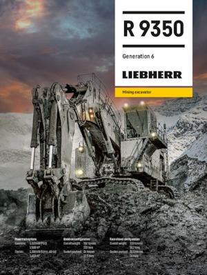 क्रॉलर एक्सकेवेटर Liebherr R 9350 G6