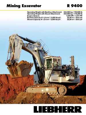 क्रॉलर एक्सकेवेटर Liebherr R 9400 