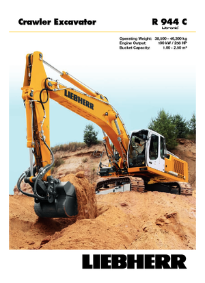 क्रॉलर एक्सकेवेटर Liebherr R 944 C Litronic