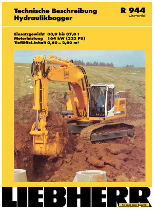 क्रॉलर एक्सकेवेटर Liebherr R 944 Litronic HD-SL
