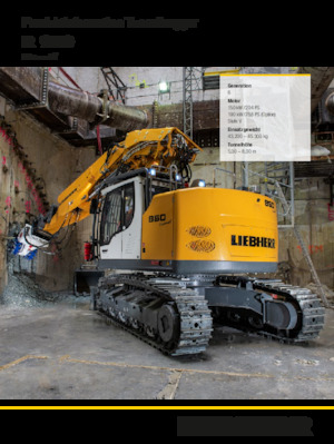 क्रॉलर एक्सकेवेटर Liebherr R 950 Tunnel Litronic 