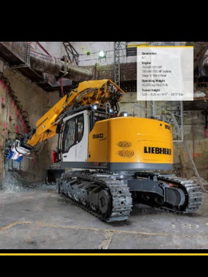क्रॉलर एक्सकेवेटर Liebherr R 950 Tunnel Litronic 