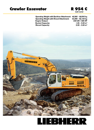 क्रॉलर एक्सकेवेटर Liebherr R 954 C Litronic