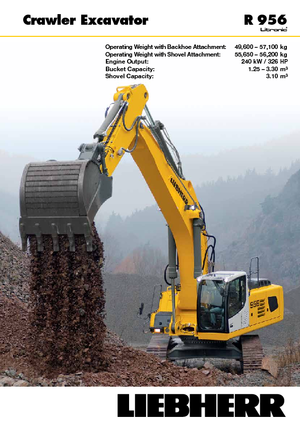 क्रॉलर एक्सकेवेटर Liebherr R 956