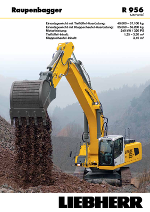 क्रॉलर एक्सकेवेटर Liebherr R 956
