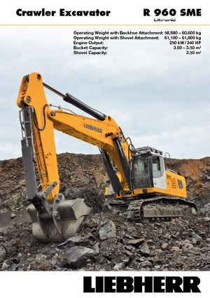 क्रॉलर एक्सकेवेटर Liebherr R 960 SME
