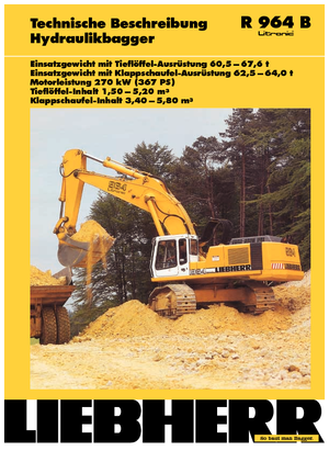 क्रॉलर एक्सकेवेटर Liebherr R 964 B Litronic HD