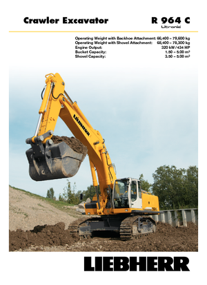 क्रॉलर एक्सकेवेटर Liebherr R 964 C Litronic