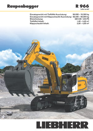 क्रॉलर एक्सकेवेटर Liebherr R 966