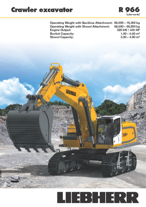 क्रॉलर एक्सकेवेटर Liebherr R 966