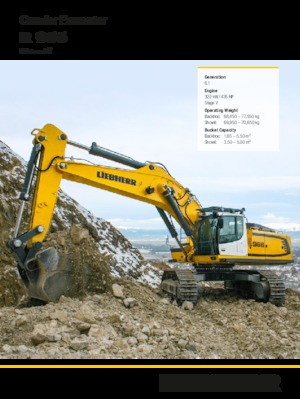 क्रॉलर एक्सकेवेटर Liebherr R 966 Litronic 