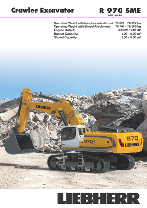 क्रॉलर एक्सकेवेटर Liebherr R 970 SME