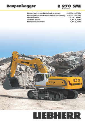 क्रॉलर एक्सकेवेटर Liebherr R 970 SME
