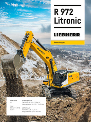 क्रॉलर एक्सकेवेटर Liebherr R 972 Litronic 
