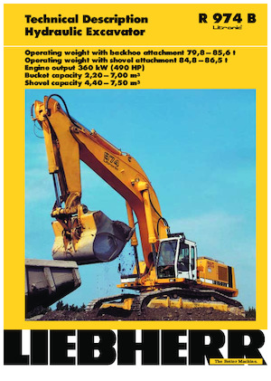क्रॉलर एक्सकेवेटर Liebherr R 974 B Litronic HD