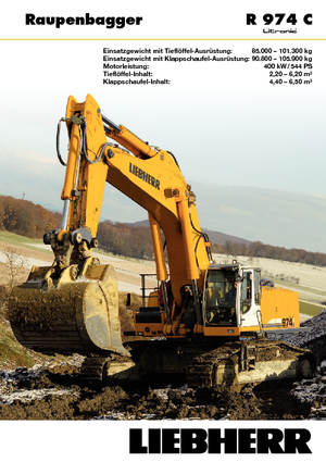 क्रॉलर एक्सकेवेटर Liebherr R 974 C Litronic
