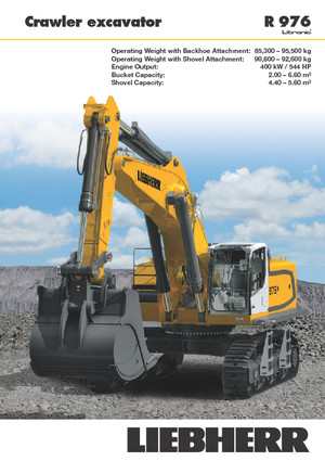 क्रॉलर एक्सकेवेटर Liebherr R 976