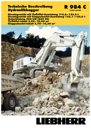 क्रॉलर एक्सकेवेटर Liebherr R 984 C