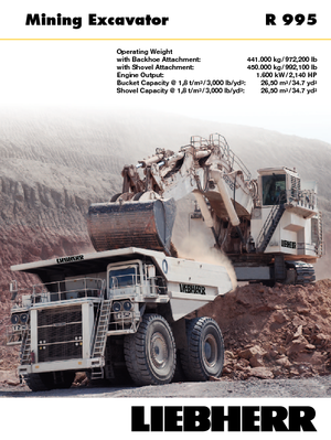 क्रॉलर एक्सकेवेटर Liebherr R 995 