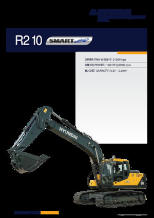 क्रॉलर एक्सकेवेटर Hyundai R210 SMART PLUS