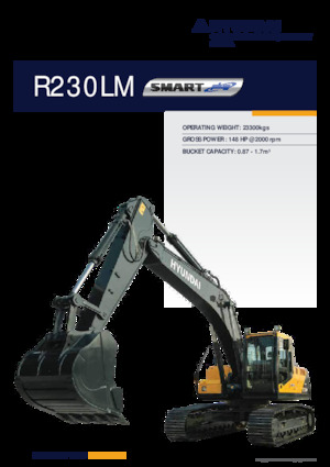 क्रॉलर एक्सकेवेटर Hyundai R230LM SMART PLUS