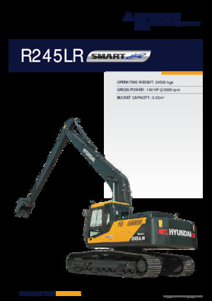 क्रॉलर एक्सकेवेटर Hyundai R245LR SMART PLUS