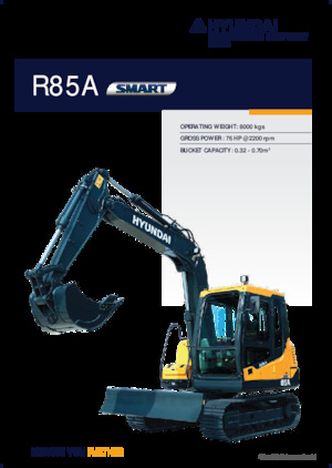 क्रॉलर एक्सकेवेटर Hyundai R85A SMART