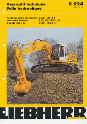 क्रॉलर एक्सकेवेटर Liebherr R 924 