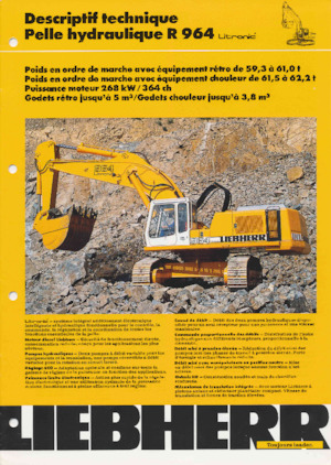 क्रॉलर एक्सकेवेटर Liebherr R 964 
