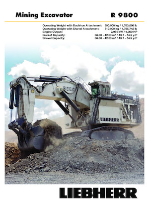 क्रॉलर एक्सकेवेटर Liebherr R 9800 