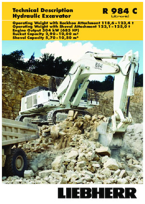 क्रॉलर एक्सकेवेटर Liebherr R 984C 