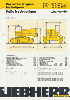 क्रॉलर एक्सकेवेटर Liebherr R 984C 