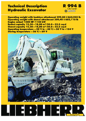 क्रॉलर एक्सकेवेटर Liebherr R 994B 