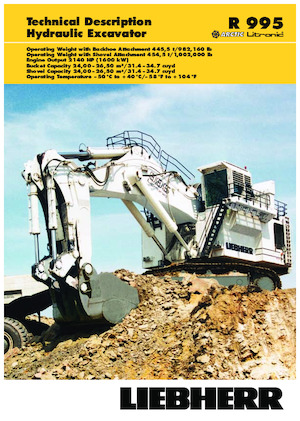क्रॉलर एक्सकेवेटर Liebherr R995