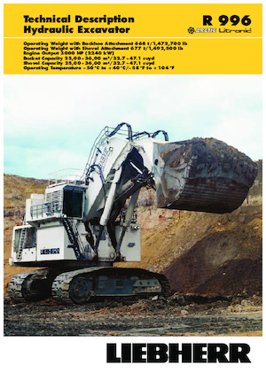 क्रॉलर एक्सकेवेटर Liebherr R 996 